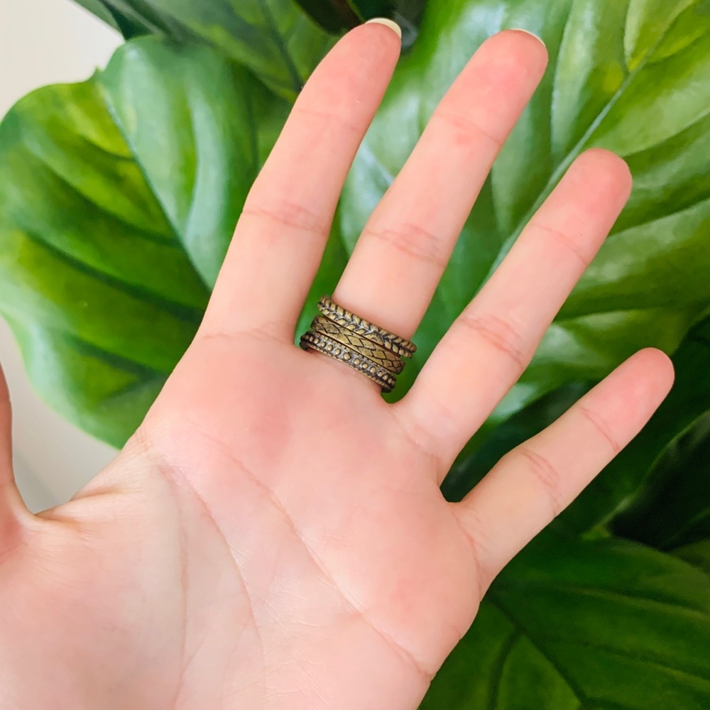 Lucky Brand Stacking Stone Rings - Picture 2 of 5